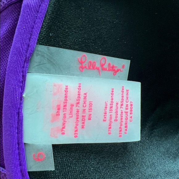 Lilly Pulitzer Purple Bikini Top - Picture 5 of 7